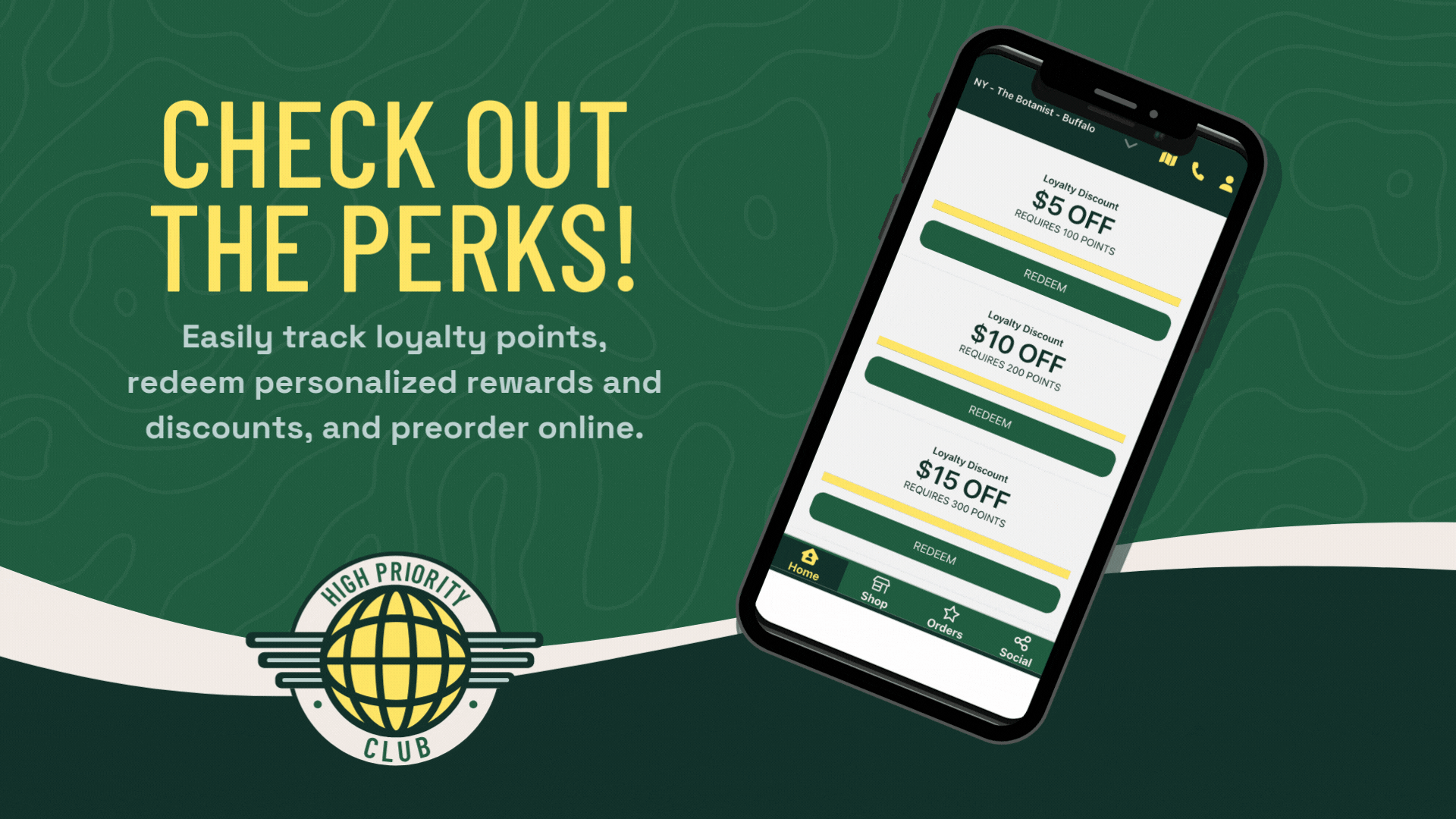 Join the High Priority Club loyalty program