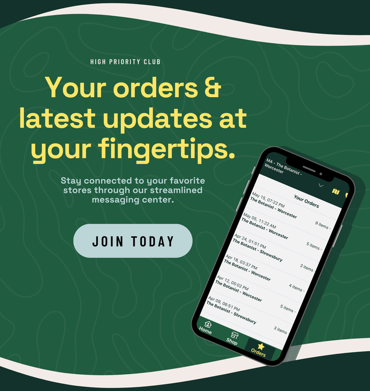 Promotional graphic showing a mobile app screen with recent orders and updates, encouraging users to join and stay connected with their favorite stores